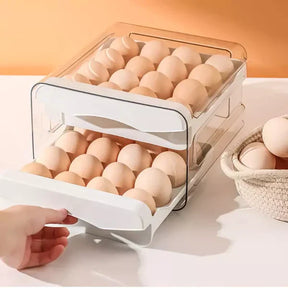 Organizador de Huevos con Cajón para Refrigerador