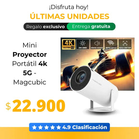 Mini Proyector Portátil 4k 5G - Magcubic (PROMOCIÓN - ÚLTIMO DÍA)