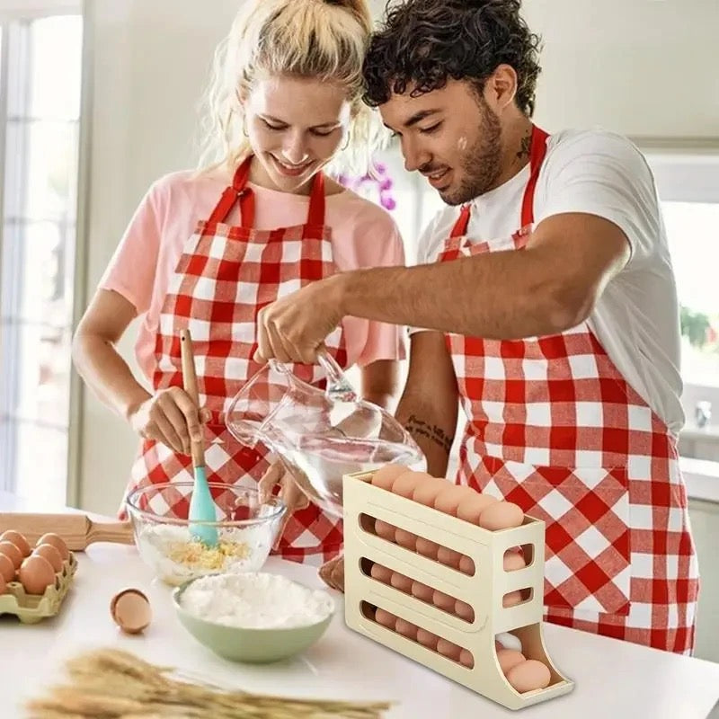 Cesta para Huevos con Rodamiento Automático