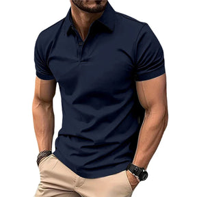 Camiseta Polo de Verano para Hombre - Manga Corta, Cuello con Botones, Estilo Casual