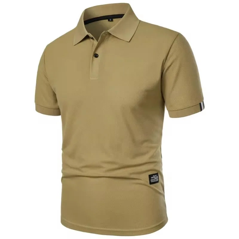 Camiseta Polo de Verano para Hombre - Manga Corta, Cuello con Botones, Estilo Casual