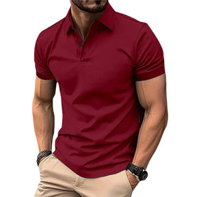 Camiseta Polo de Verano para Hombre - Manga Corta, Cuello con Botones, Estilo Casual