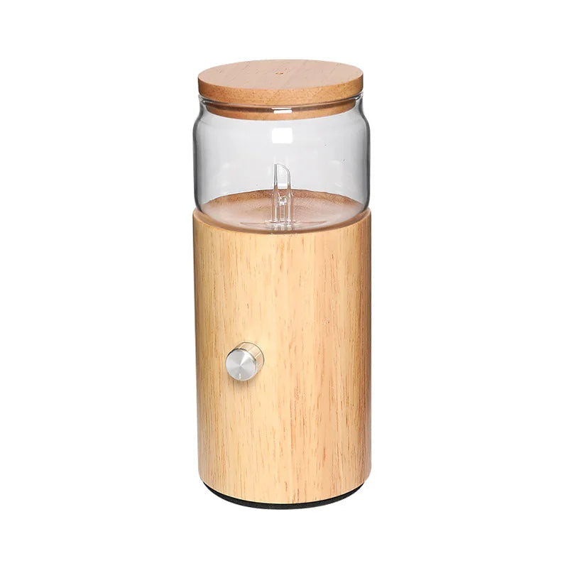 Difusor de Aromas sin Agua Essentialloffers™ - Nebulizador Eléctrico de Vidrio y Madera para Hogar