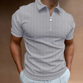 Camisas Polo de Moda para Hombres 2023 - Verano con Rayas y Cierre