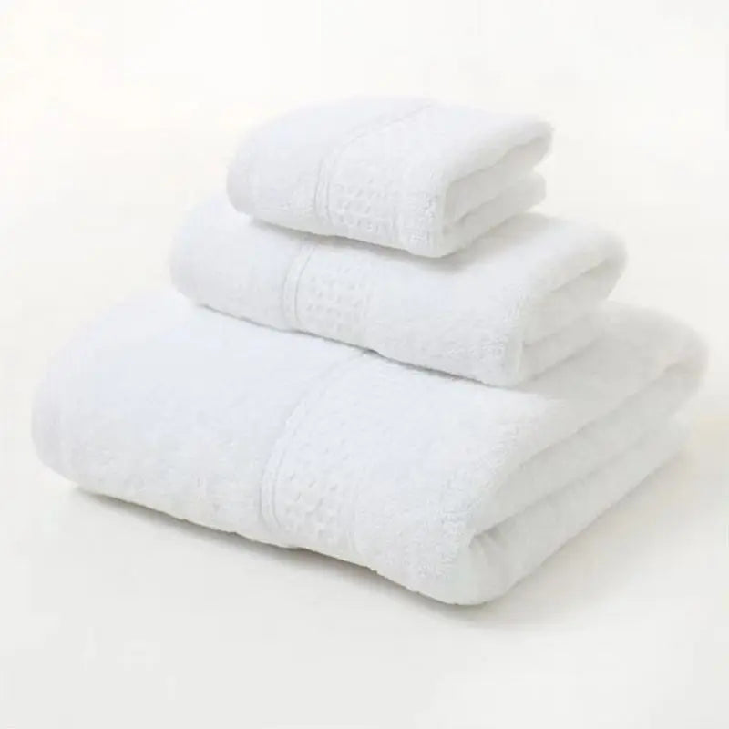 Set de Toallas de Algodón Lujo 3 Piezas Essentialloffers™ - Suaves y Absorbentes para Baño en Casa