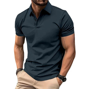 Camiseta Polo de Verano para Hombre - Manga Corta, Cuello con Botones, Estilo Casual