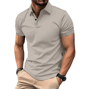 Camiseta Polo de Verano para Hombre - Manga Corta, Cuello con Botones, Estilo Casual