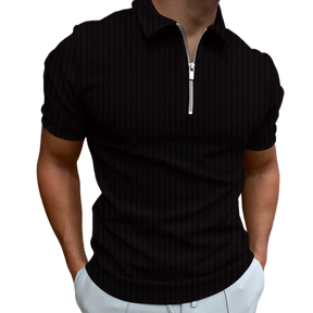 Camisas Polo de Moda para Hombres 2023 - Verano con Rayas y Cierre