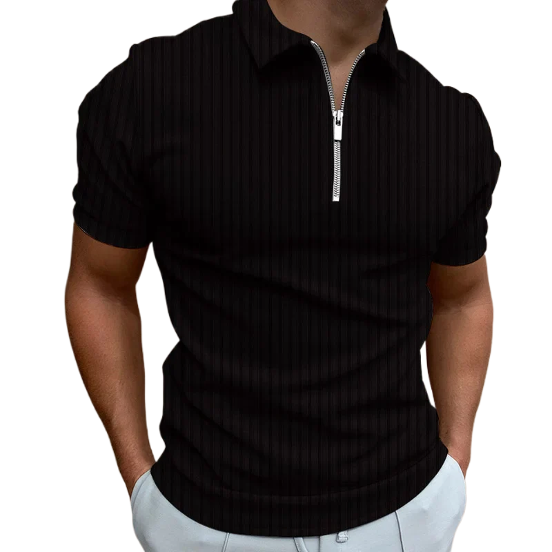 Camisas Polo de Moda para Hombres 2023 - Verano con Rayas y Cierre