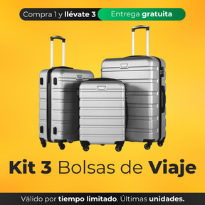 Kit 3 Bolsas de Viaje - Promoción Fin de Año 2024